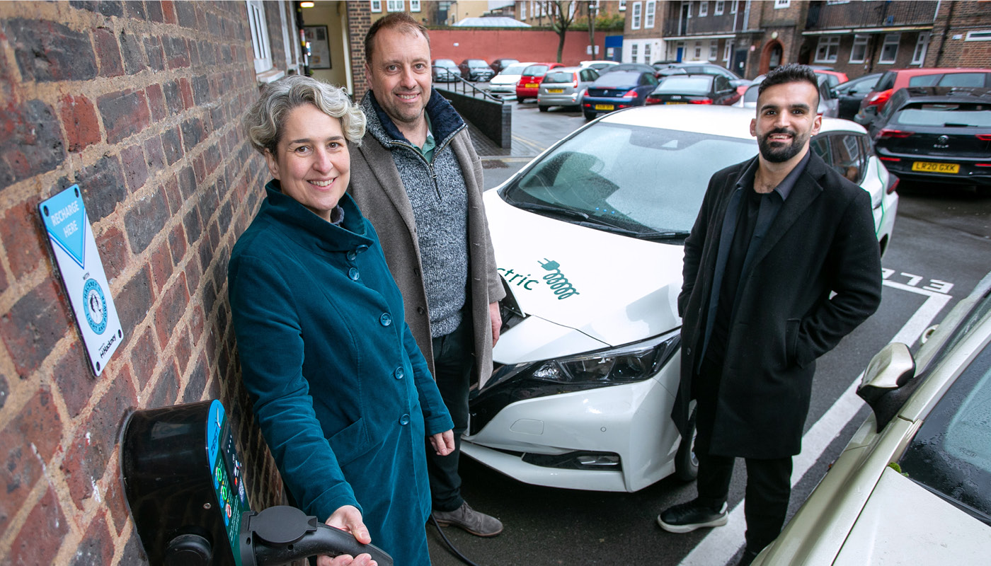 First EV charger of countryleading rollout live in Hackney