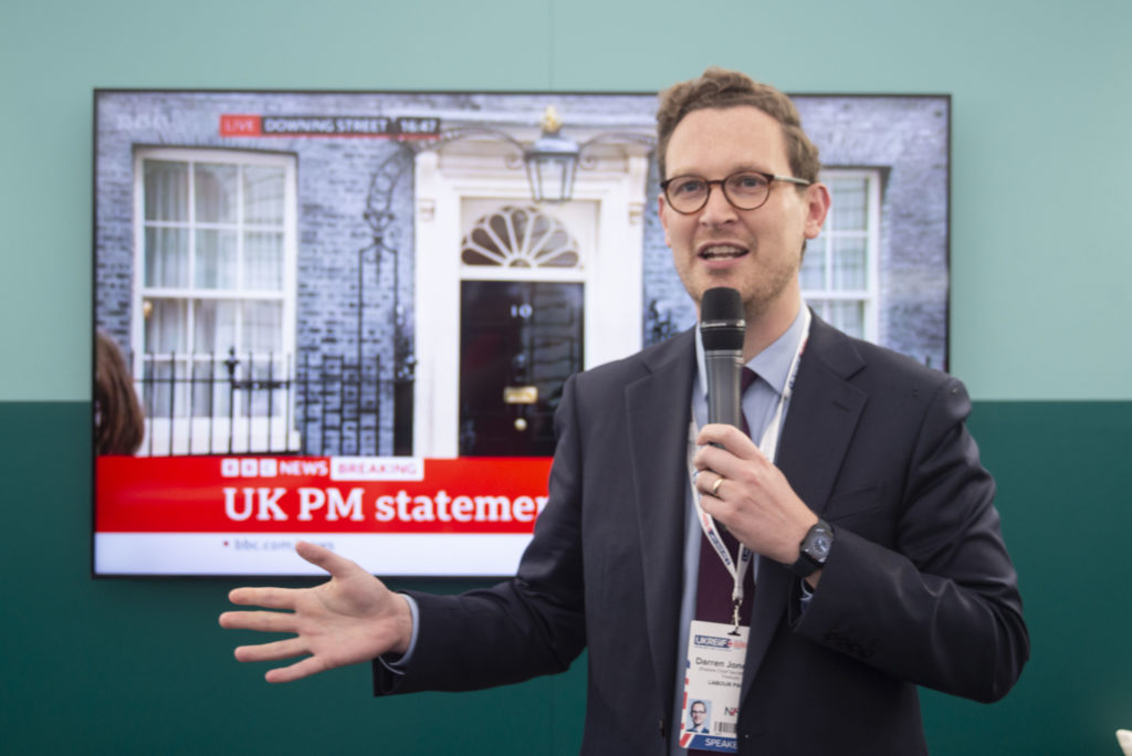 Darren Jones MP, Chief Secretary to the Treasury, speaking at UKREiiF 2024