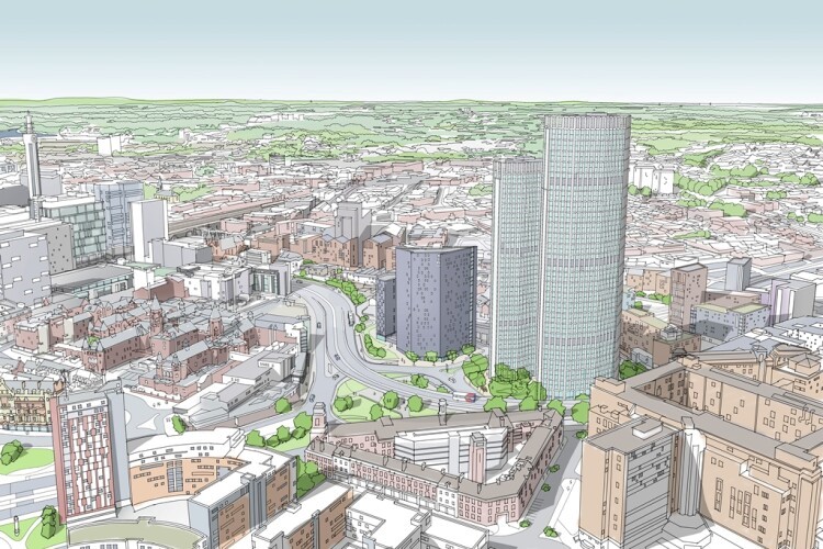 Planning permission submitted for two landmark towers in Birmingham
